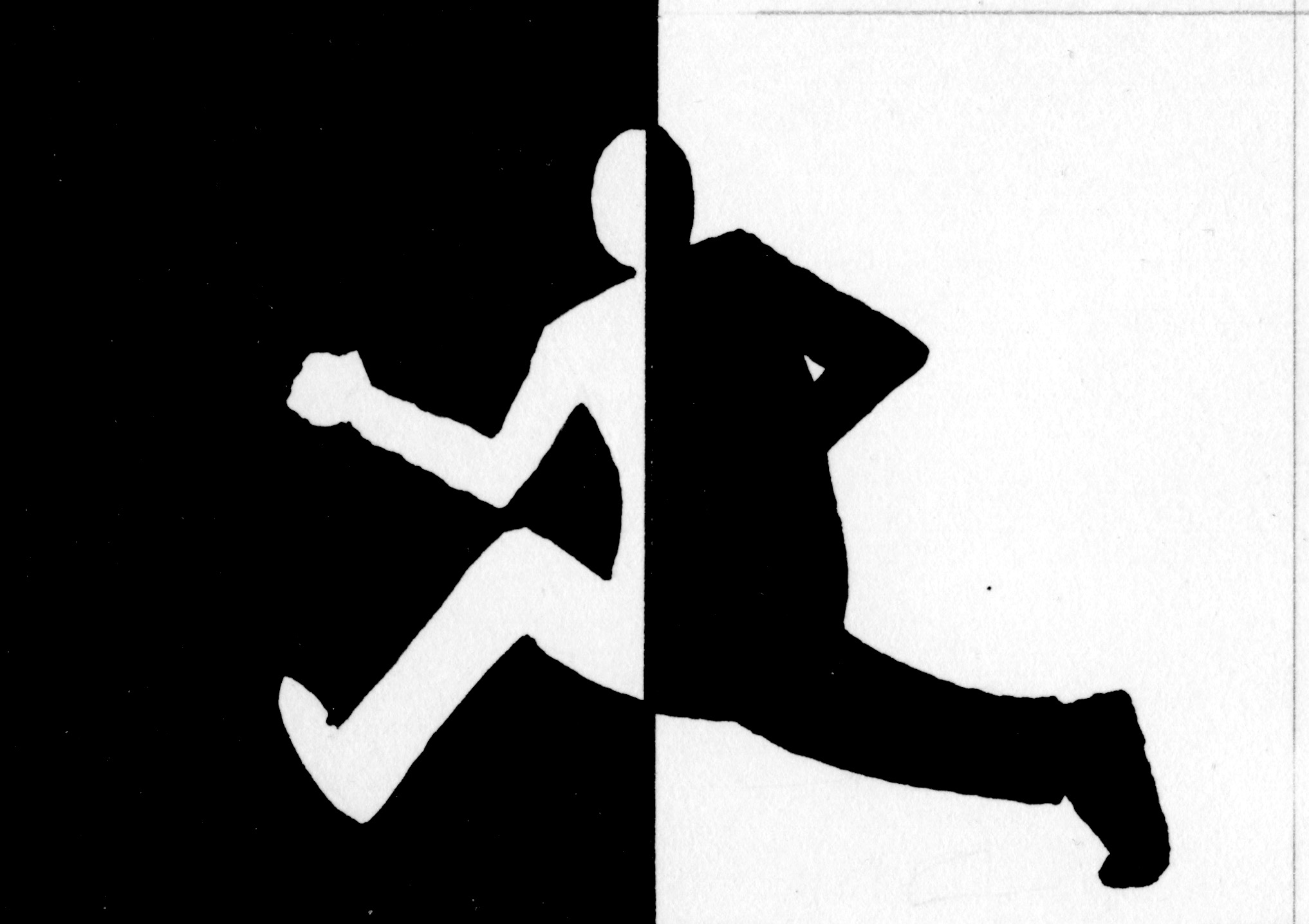 Cartoon image of being in two different zones