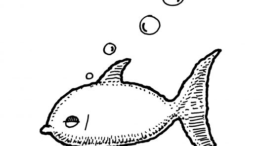 Cartoon image of a goldfish